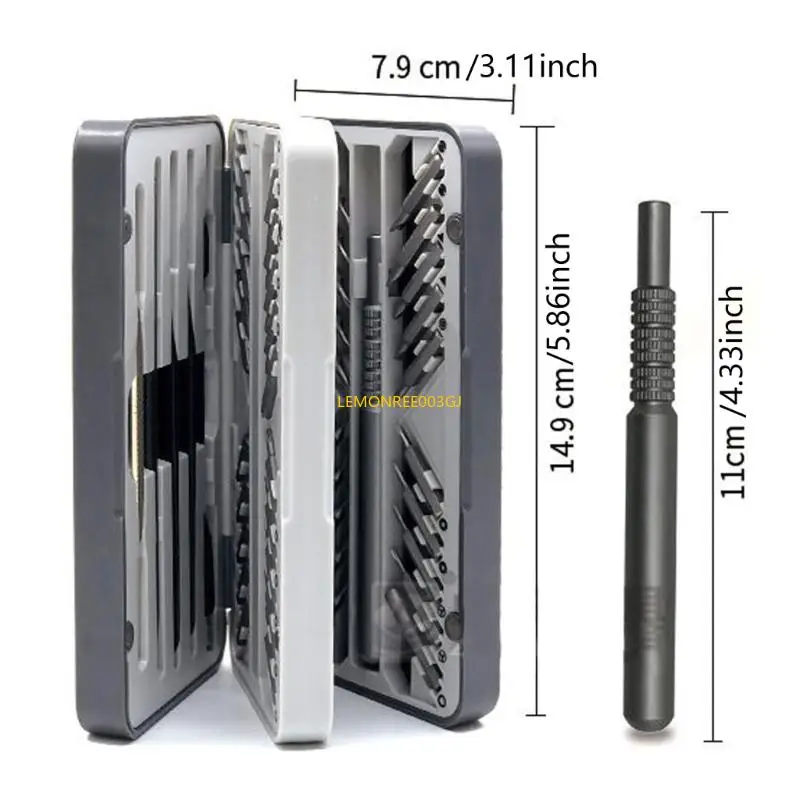 tournevis M4YC 66 pièces avec pointe magnétique poignée ergonomique pour réparer sans effort les outils facile