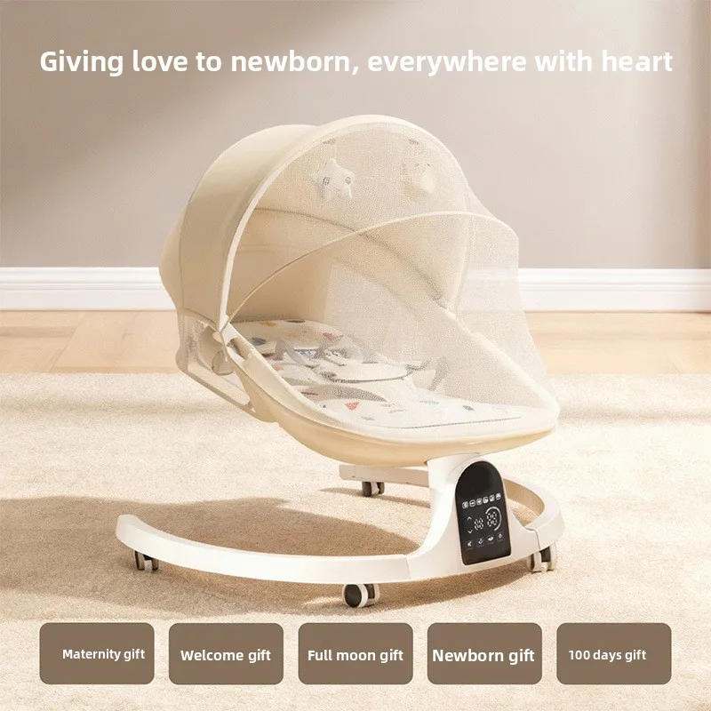 Babyfond Baby Rocking Chair Is A Soothing Tool for Babies, Electric Recliner for Sleeping Babies, Soothing Baby Cradle Bed