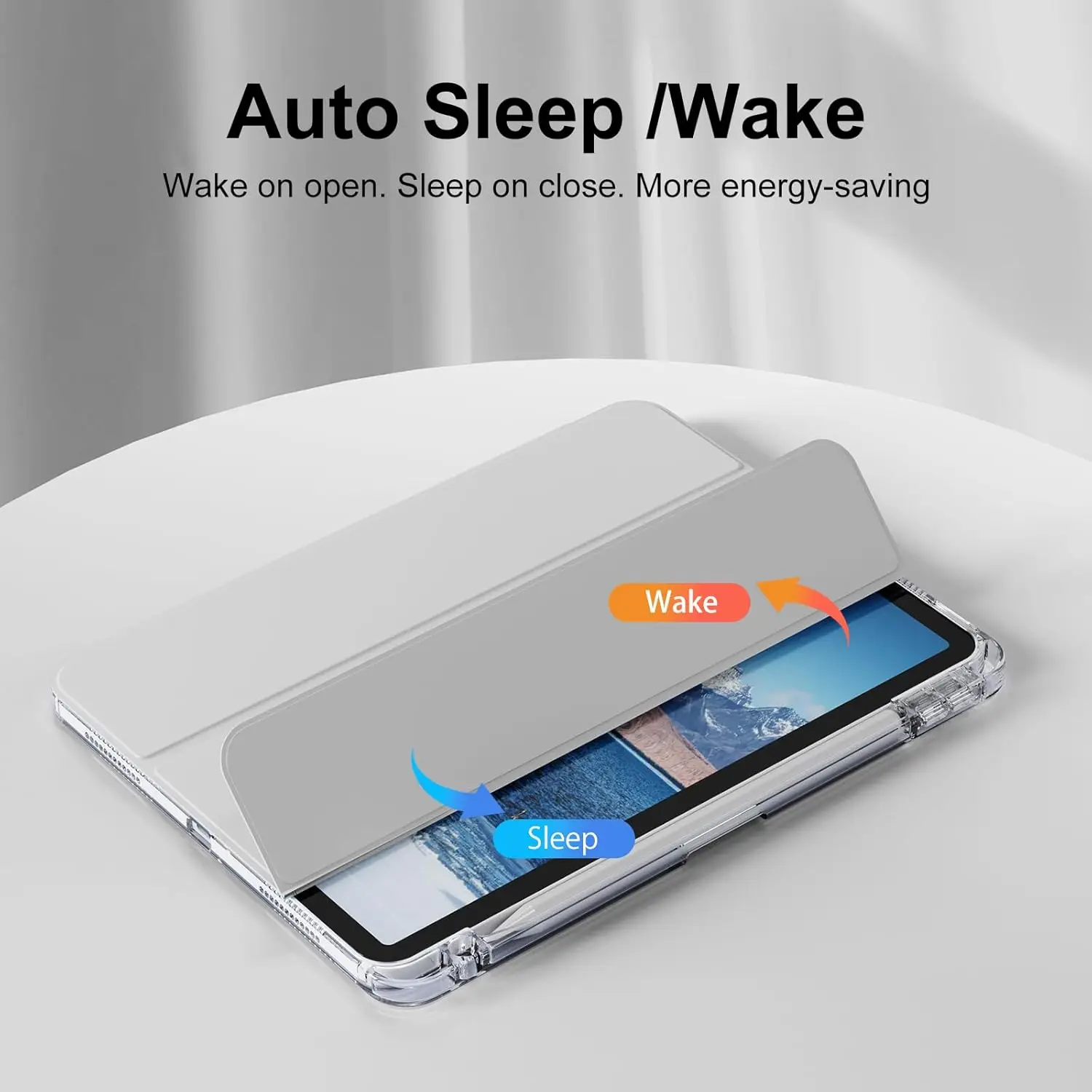 Clear Crystal Tablet Case With Pen Slot For Xiaomi Redmi Pad 2 2025 11 inch Tri-fold Magnetic Stand Cases