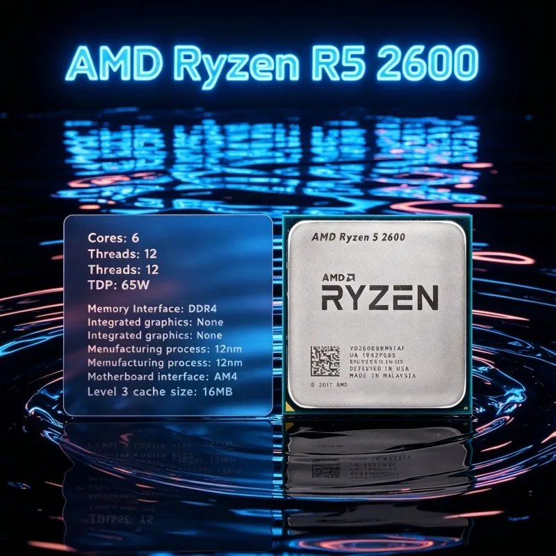 amd-ryzen-5-2600-cpu-processor-condition-34ghz-6-core-12-thread-65w-am4-socket-r5-2600-tested