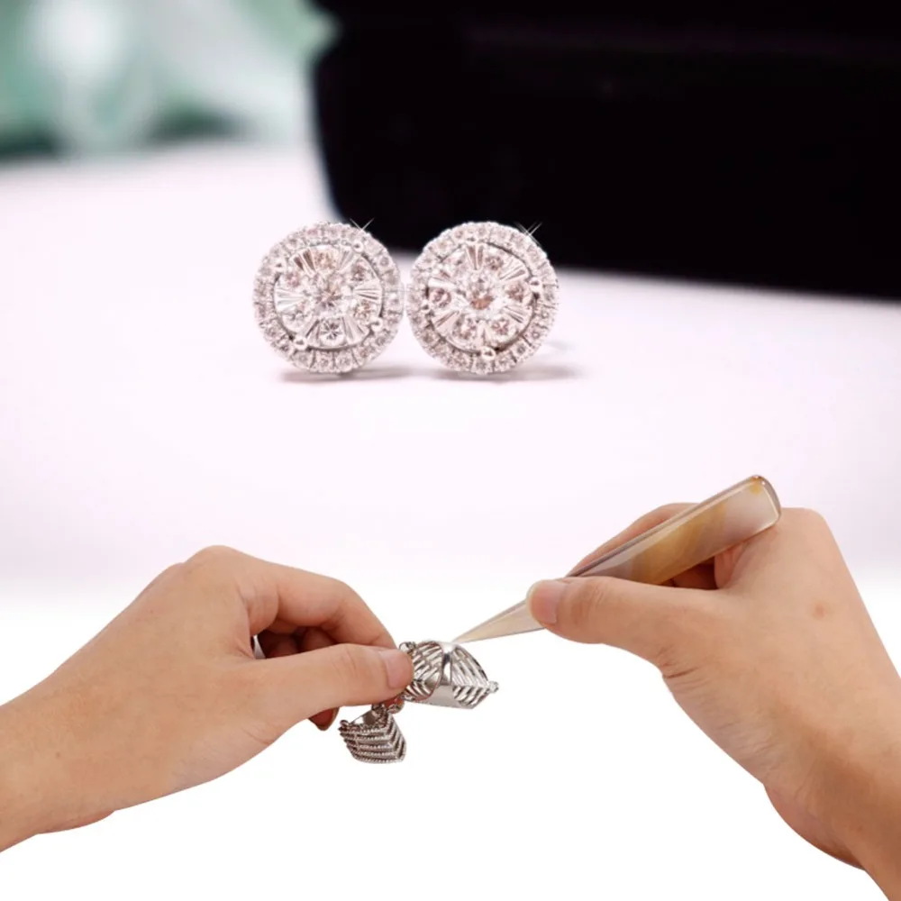 5pcs Gray/Red Color Jewelry Making Tool Agate 8cm 9cm 10cm 11cm 12cm Agate Burnisher Jewelry Polishing Tool Clay Craft