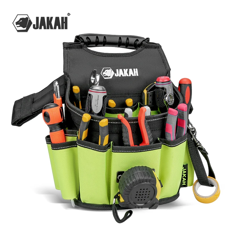 Jakah Pro Electrician\'s Ultimate Tool Bag - Portable, Organized, Durable & Battery-Free HL034