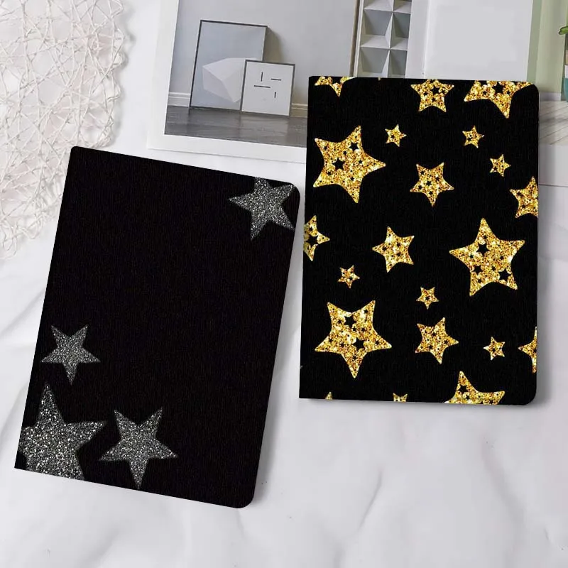 

Silver Glitter Star Pattern Gift Tablet Case For Samsung Tab Galaxy S6 S11 A A7 A8 A9 A11 10.1 10.4 10.5 Plus Lite