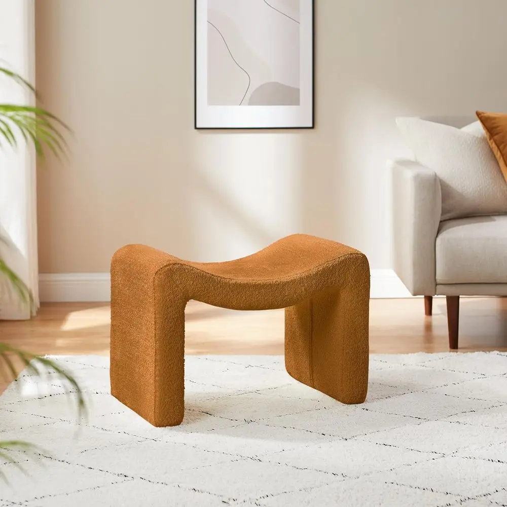 Large Footstool Ottoman, Multi-Functional Modern Foot Stool, Sofa Footrest Extra Seating for Living Room, Entryway, Hallways and
