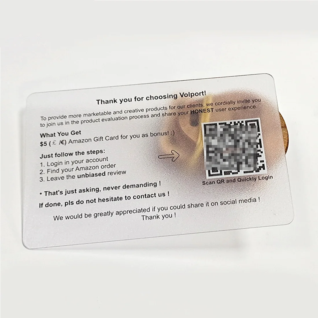 Custom Semi-Transparent Business Card One Side Printing Personalized Clear Waterproof Card with Your Own Information