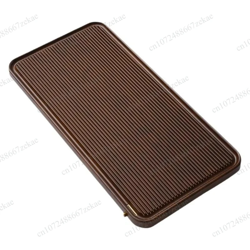 Chinese Solid Wood Tea Tray Full Bakelite Drainage Tea Table Household Living Room Water Outlet Tea Serving Tray For TeaCeremony