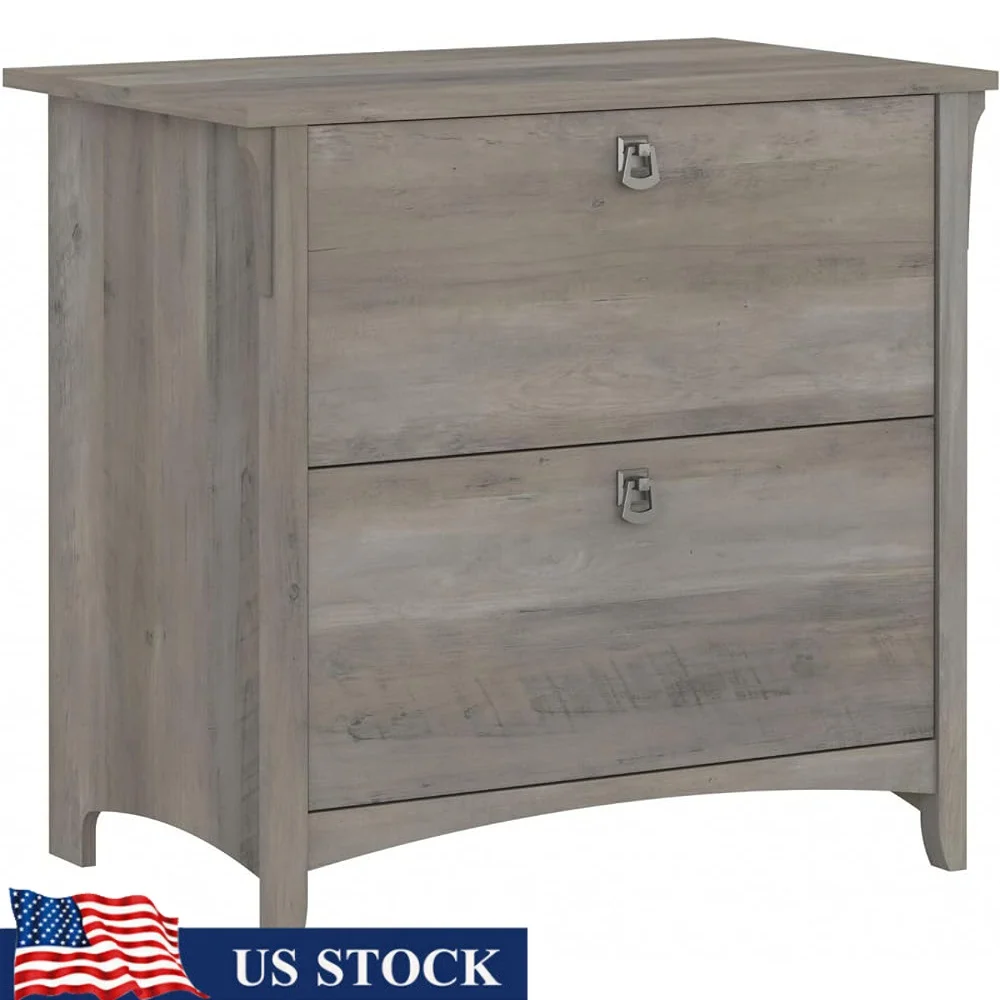 

Lateral File Cabinet 2 Drawer Office Storage Adjustable Shelf Smooth Ball Bearing Slides Elegant Design Fits A4 Letter Legal