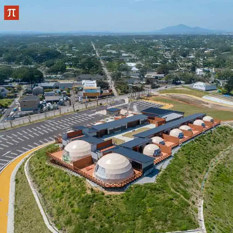 Glamping Redonda Cúpula Geodésica para Exterior, Transparente Céu Estrelado, Cúpula do Hotel de Luxo, Lazer Resort, Resort e Resort