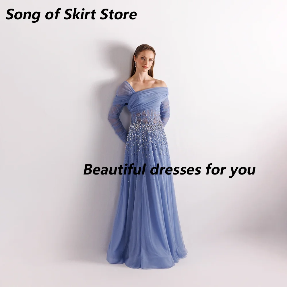 Elegantes langes Abendkleid mit Kristallen für Damen, schulterfrei, A-Linie, Abschlussball, formelle Hochzeitsgäste, besondere Anlässe, Gala, individuell gestaltet