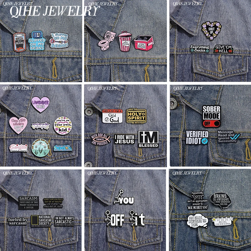 2-4 TEILE/SATZ Vertrauen Sie Mir, ich bin Lustige Emaille Pin Humorvolle Zitate Neuro Divergent Brosche Rucksack Revers Abzeichen Schmuck Geschenke für Freunde