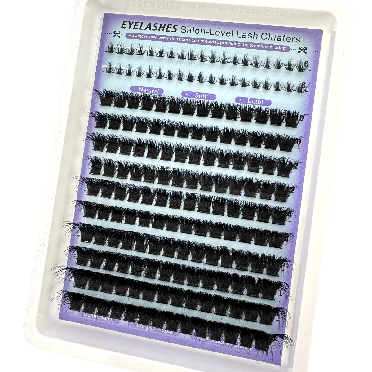 Unten + Spikes Wimpern Cluster Wispy Manga Lashes Cluster Verlängerung Einzigartige stachelige Cluster Anime Individuals Fairy Lashes 10–18 mm – Detail 5
