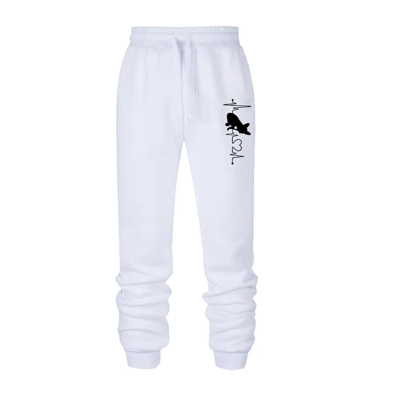 Women Lovely Dog Print Long Pants Autumn and Winter Casual Sweatpants Solid Color Bottoms Jogging Fitness Sports Trousers
