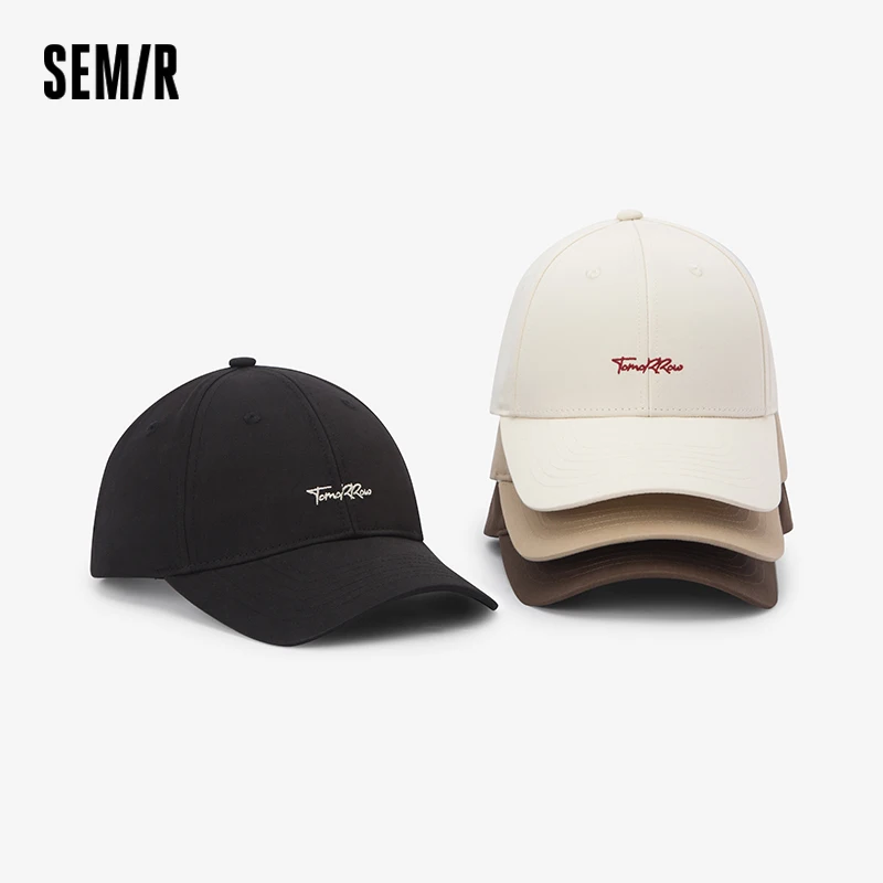 

Semir Baseball Cap Men 2025 New Unisex Couple Sun Hat Face Slimming Letter Embroidered Small Snapback