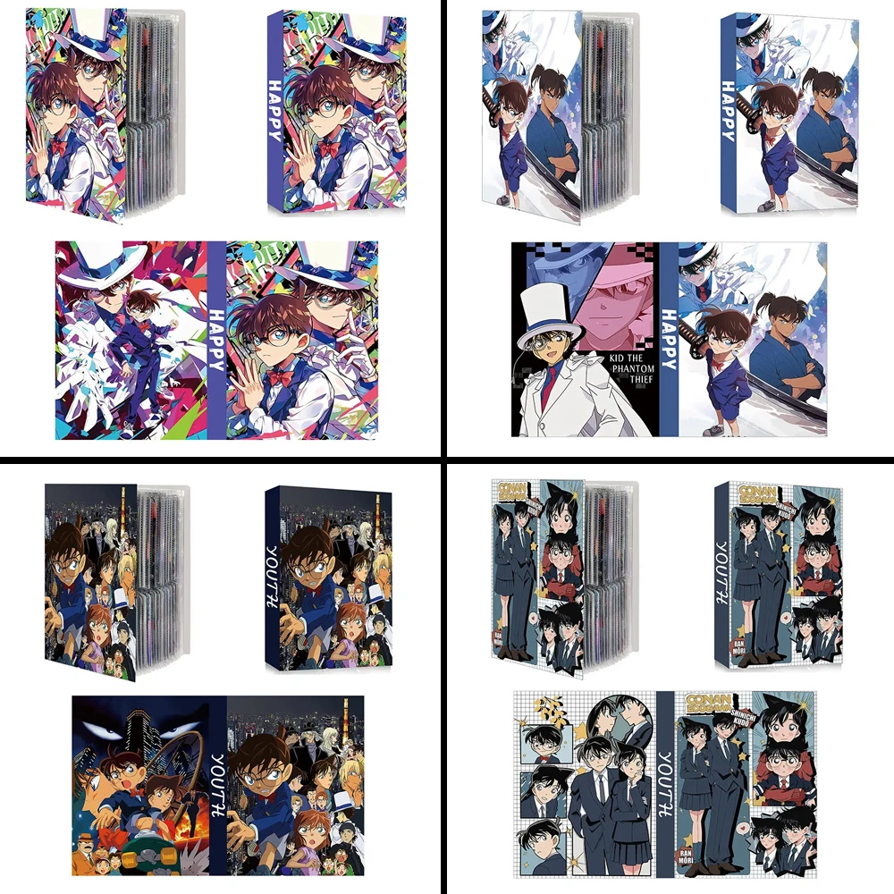 Detective Conan 240-piece Card Album Map Letter Folder Binder Notebook Game Collection Toys Conan Edogawa Kid The Phantom Thief