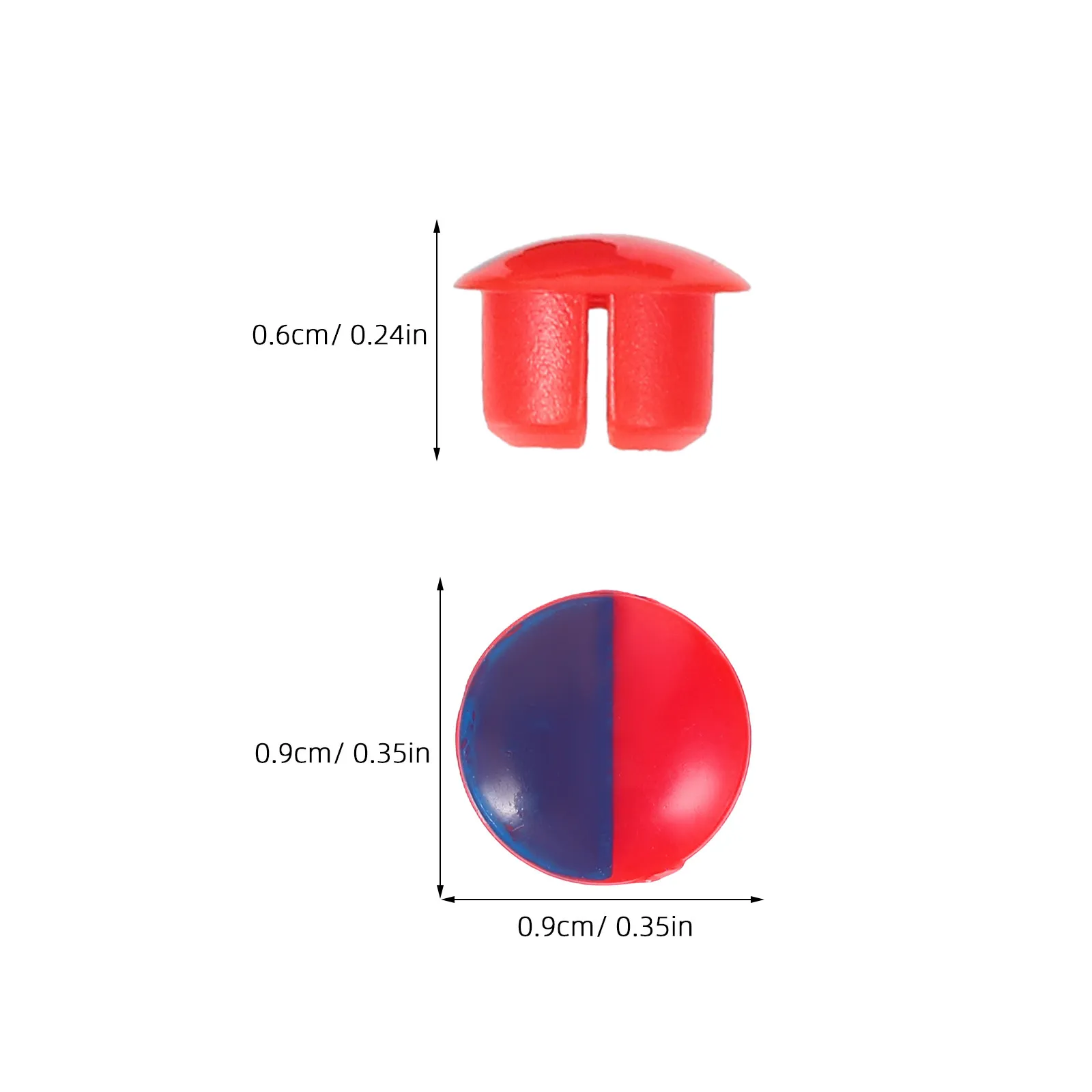 200pcs Red Blue Hot Cold Faucet Caps – Plastic Tap Indicator Knobs for Kitchen & Bathroom Faucet Handles