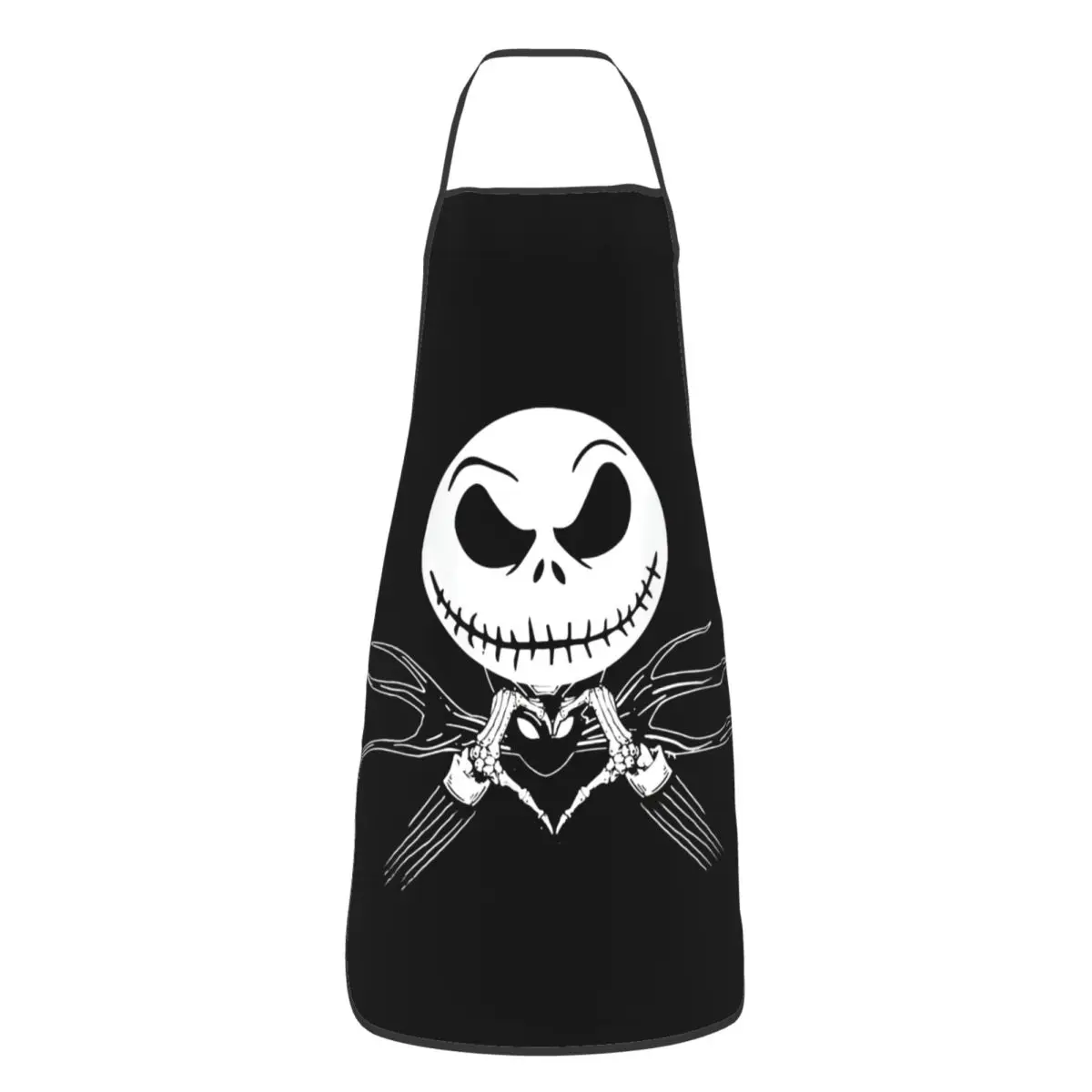 Custom Bib The Nightmare Before Christmas Aprons Adult Chef Kitchen Cooking Jack Skellington Heart Tablier Cuisine Painting