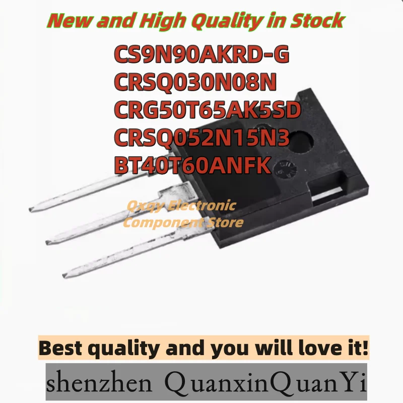 Image of 10 stücke CS9N90AKRD-G cs9n90 crsq030n08n crg50t65ak5sd crsq052n15n3 bt40t60anfk bt40t60 igbt Felde ffekt transistor TO-3P