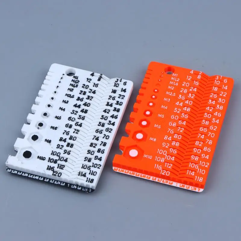 Professional M1-M10 Bolt Screw Measuring Tool Portable Workshop Gauge Suitable for Car Repair Home Improvement Use