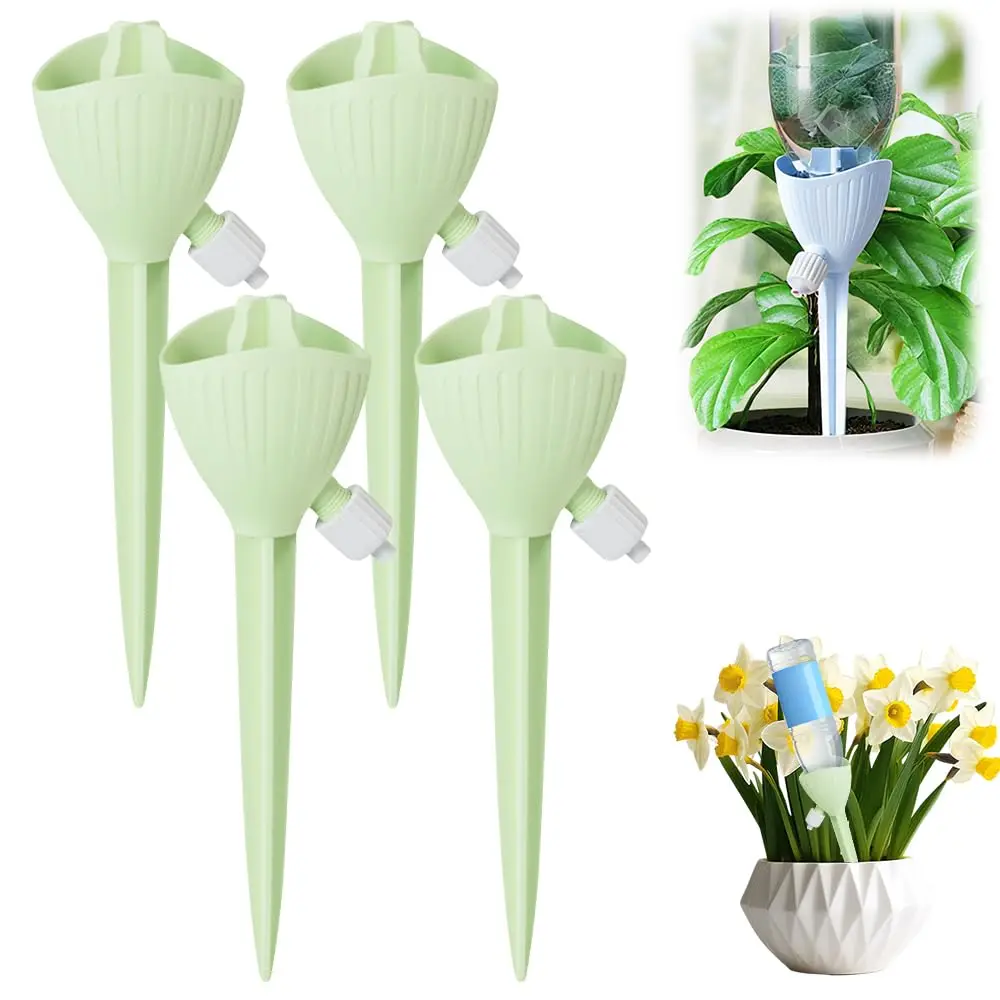 Automatisch druppelirrigatiesysteem voor tuinen, zelfwatergevend bloembewateringsapparaat, instelbare watertoevoer voor bloemen en planten, tuinwaterdruppelaar