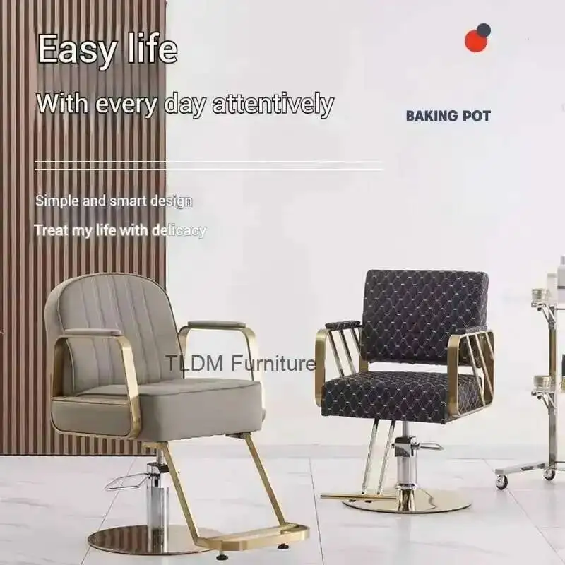Chairs Para Style Chaise Equipment Salon Salon Beauty Chairs Ergonomic Coiffure Sillon Design Barberia Luxury Furniture Barber