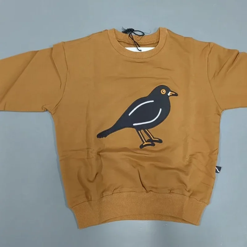 Kid Jumper OUYANG&IVAN Kids Cotton Sweatshirt AW New Children Magenta Velour Clothes Boy Girl Loose Warm Top Sweaters Outwear