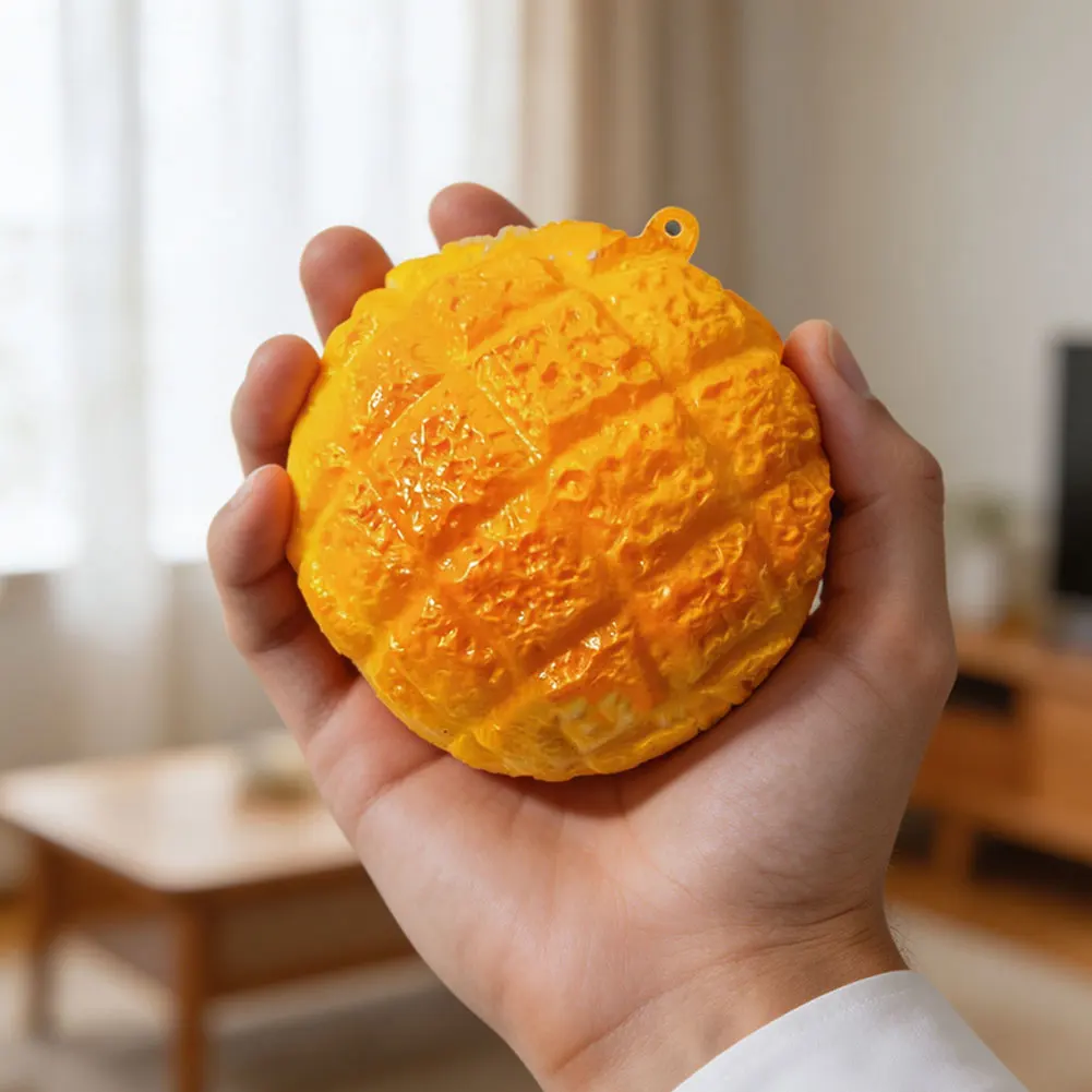 Pineapples Bun Squeezed Toys,Cute Stress Relief Simulation Food Stress Toy,Relieve Stress, Anxiety, Rebound Pressure Ball