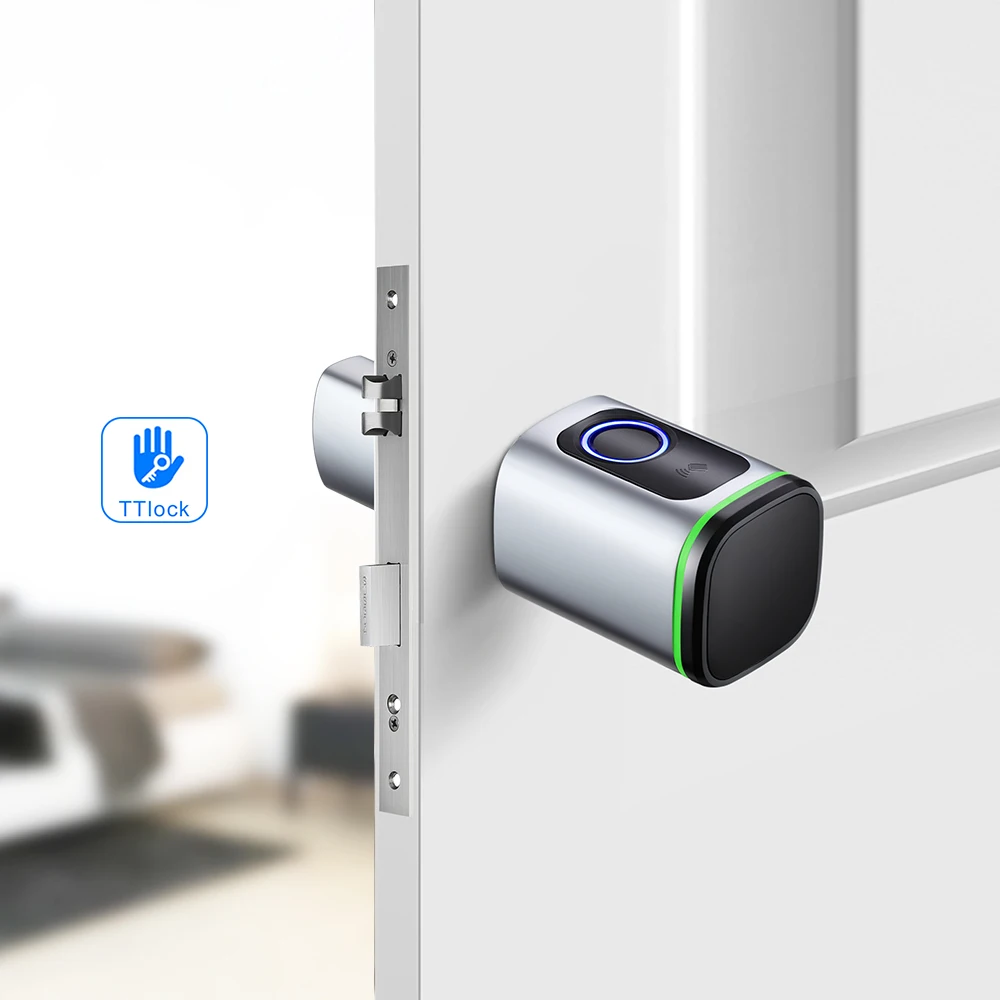 TTlock App smart cylinder European type tubular lock Fingerprint Passcode for easy replacements