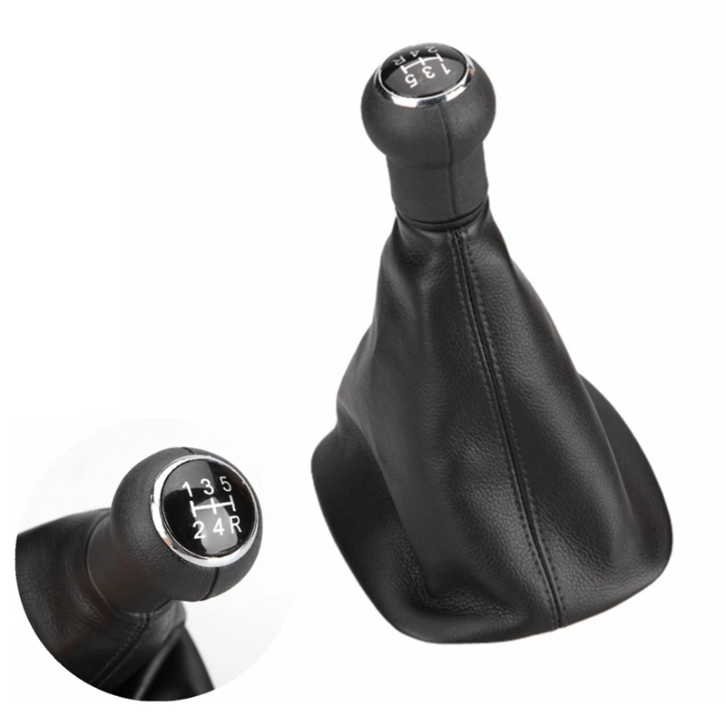 

5 Speed Car Gear Shift Knob Leather Shifter Cover Car Gaiter Boot Cover For VW Passat B5 B5.5 B6 1996-2005 Interior Parts