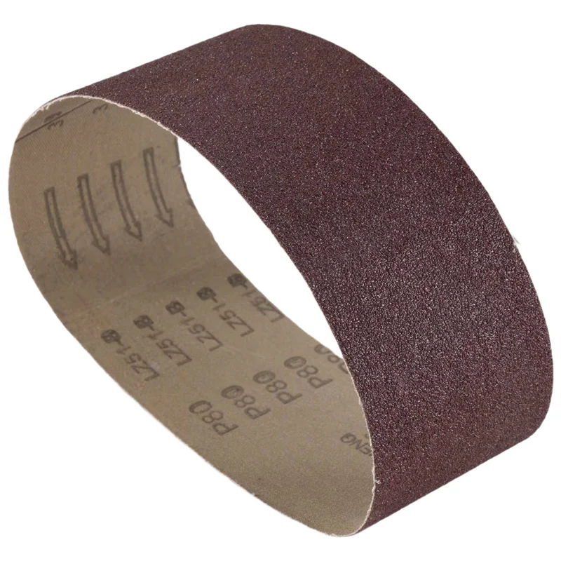 AB47-3X21 인치(75X533mm) 알루미늄 산화물 샌딩 벨트 15 팩 샌딩 벨트(80 120 180 240 400 그릿) 벨트 샌더용