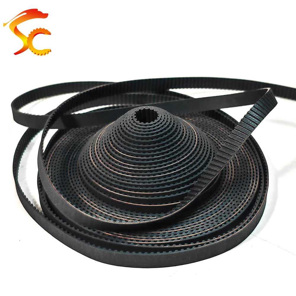 High Quality 10meters GT2 3MM timing belt width 3mm Rubber 2GT-3mm small backlash GT2 Open Belt  For 3D print