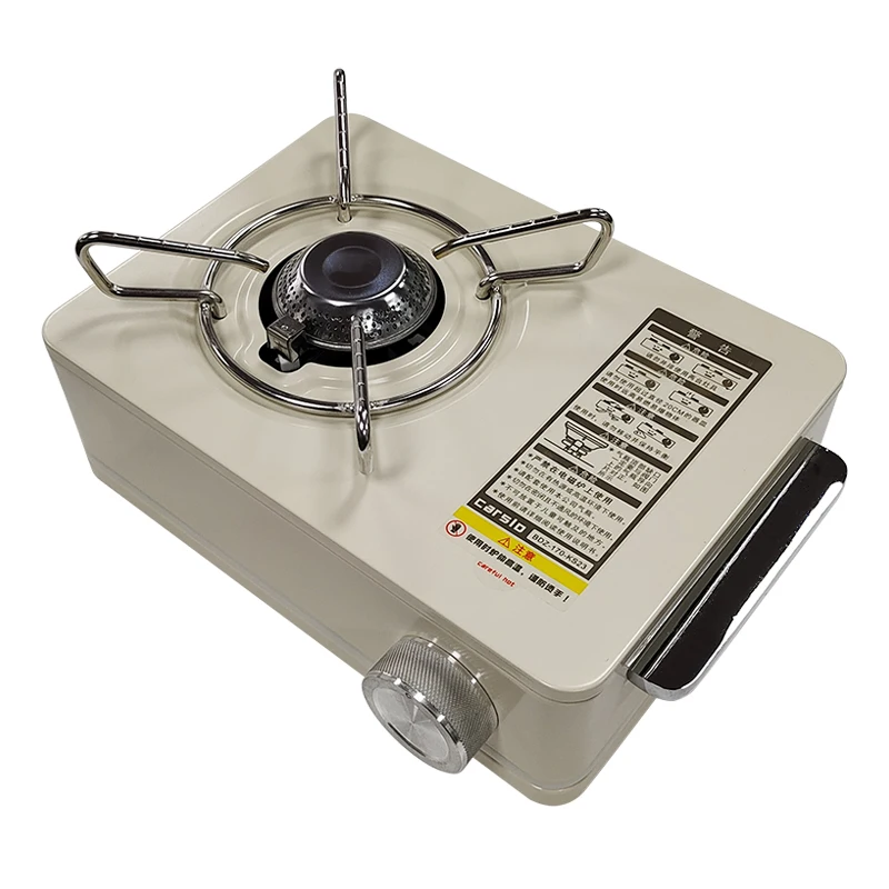 Estufa de Gas portátil para barbacoa al aire libre, Mini estufa de Cassette cuadrada con utensilios de cocina de combustible de propano para acampar