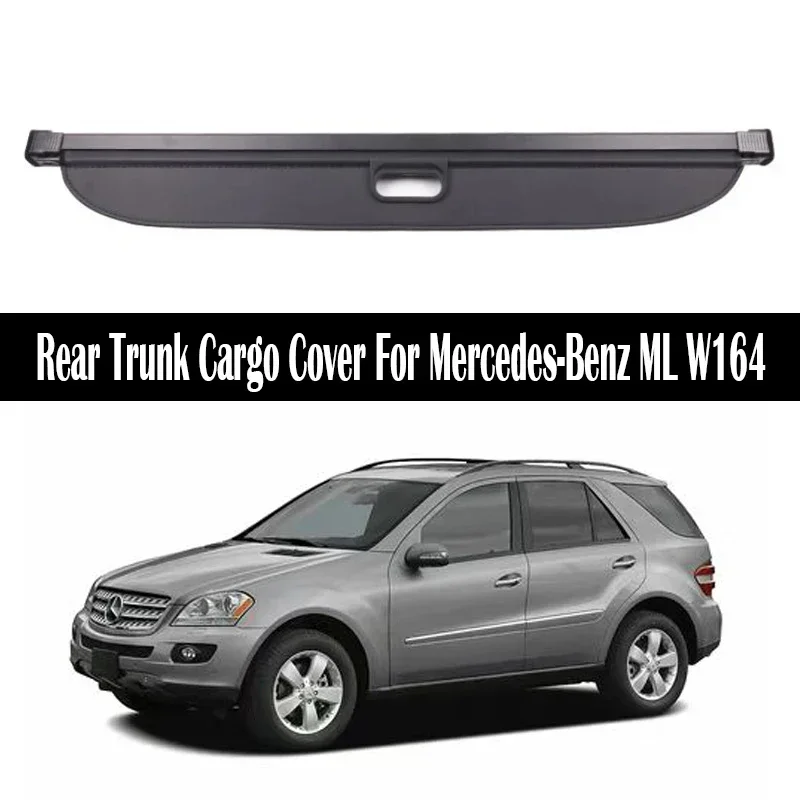 New! Rear Trunk Cargo Cover For Mercedes-Benz ML W164 ML320 ML300 ML350 ML500 2006-2012 Security Shield Curtain Privacy Accessor