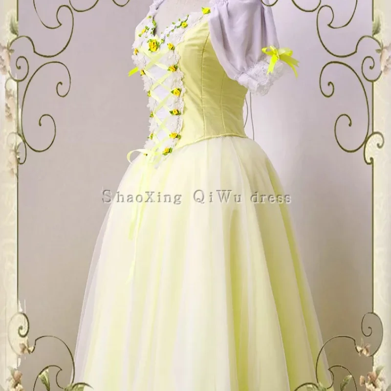 Ballet Gebelia Variations Performance Competition Dress Professional Edition Long Dress