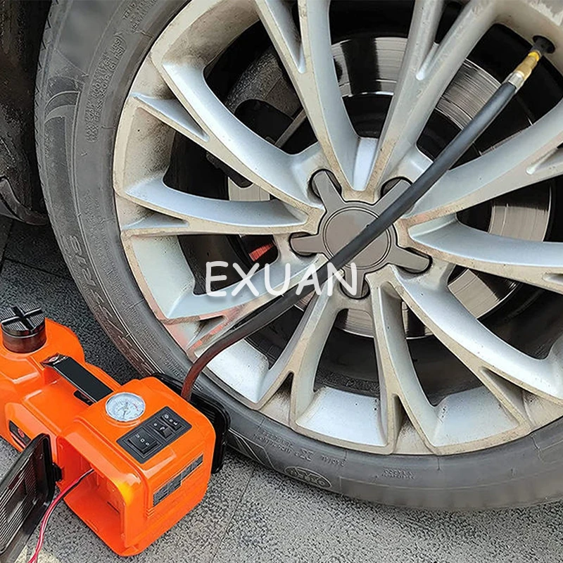 Automobile Electric Jack 5t 12v Hydraulic Multi-function Vehicle Mounted Tire Changer Electric Wrench Pneumatic Pump Tire Repair