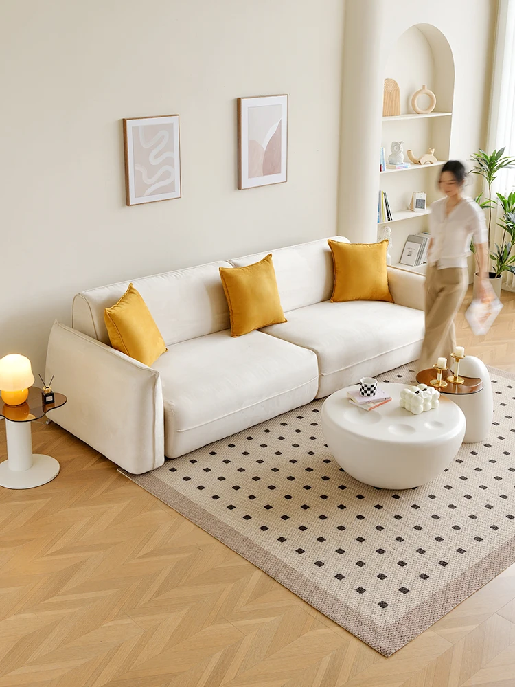 Electric sofa bed dual-purpose multi-functional living room modern simple folding retractable sofa