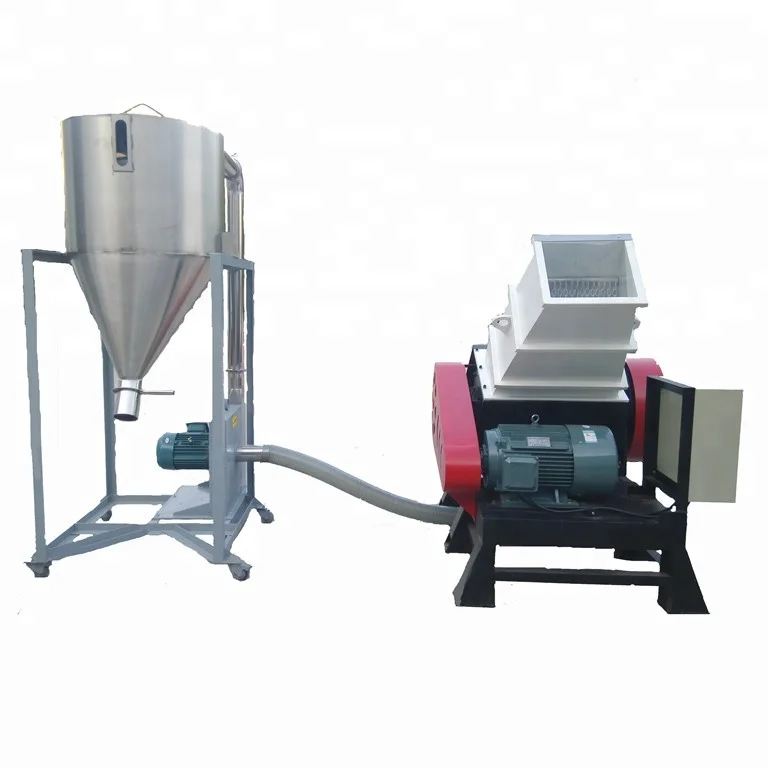 Ausrüstung mit Rezycling-Systemgebläse und Zerkleinerer für SiloPlastic-PVC-Rohre