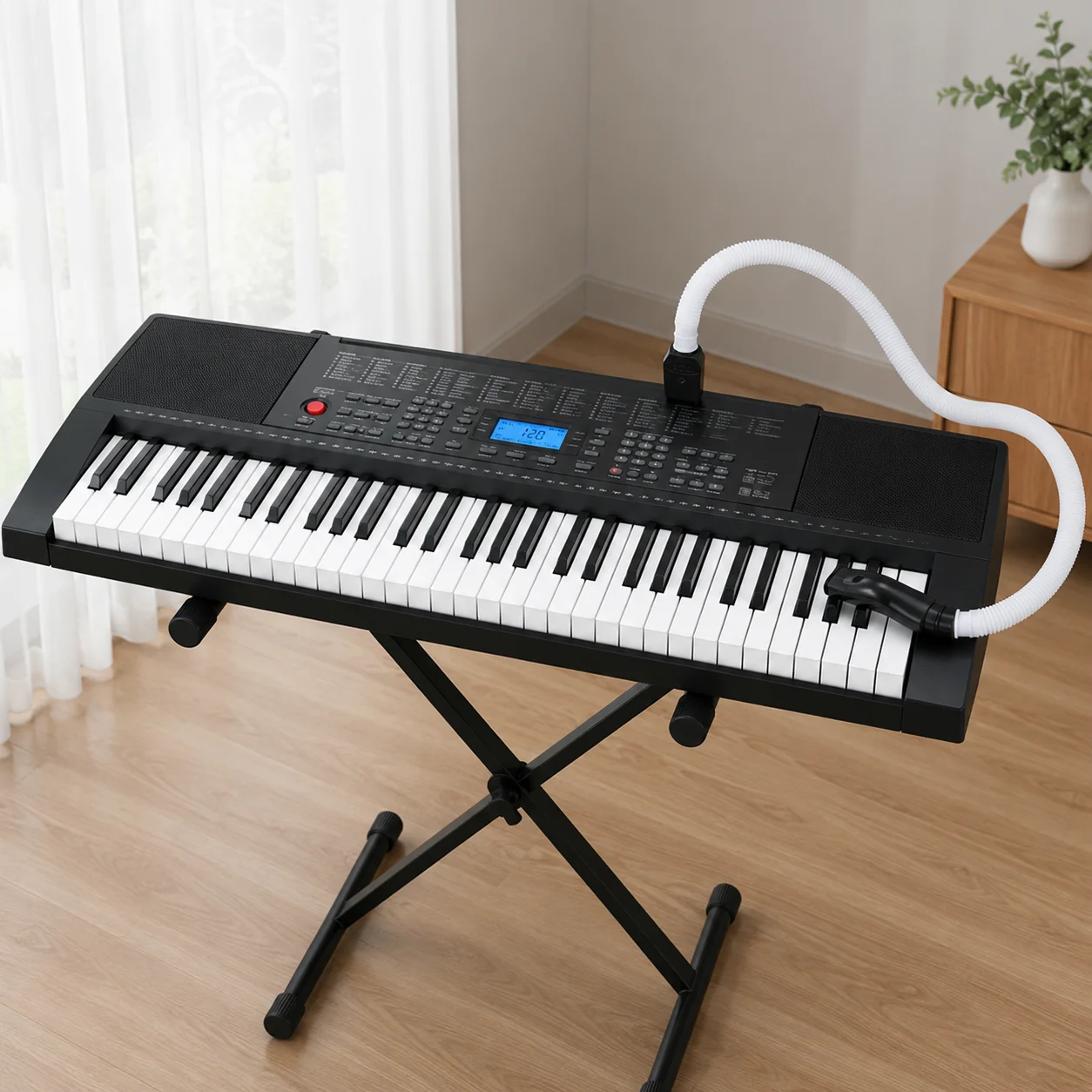 ABS Melodica Flexible Tube Stretchable Replaceable Melodica Tube Mouth Currency Resin Pianica Mouthpiece Blowpipe