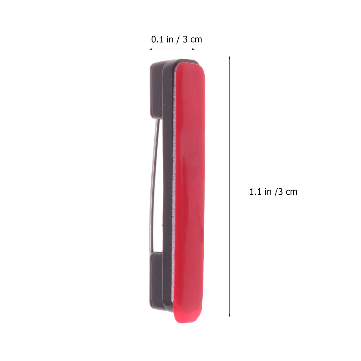 100 قطعة من دبابيس بروش السلامة البلاستيكية باللون الأسود M ظهور لاصق قوي لشارات الأسماء علامات الهوية مشاريع يدوية لا حاجة إلى غراء إضافي