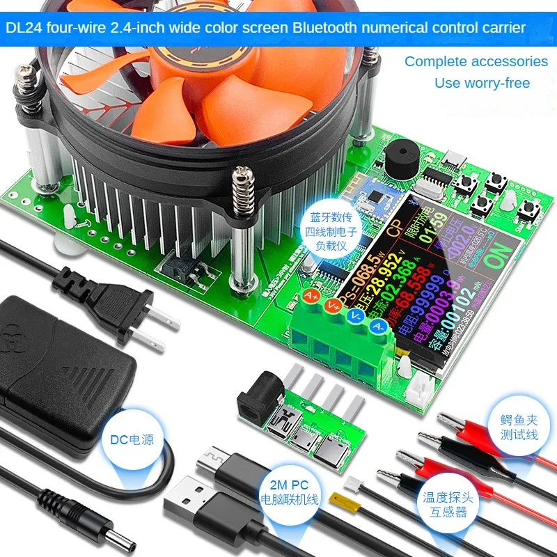 Stable DL24 CNC Adjustable Constant Current Discharge Load Aging Tester DC USB Voltage And Current Tester