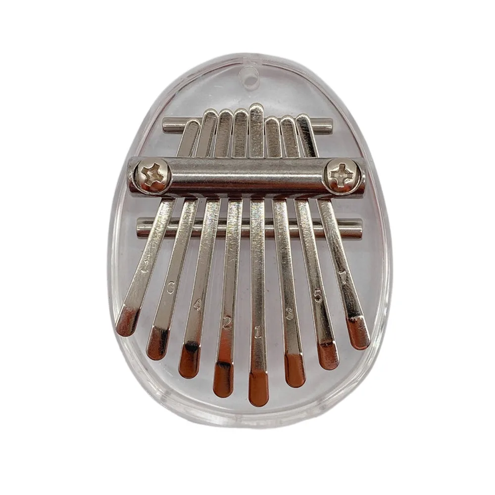 Instrumento de teclado Mini Piano de dedo Marimba exquisito collar de Piano de pulgar portátil con colgante 8 teclas Kalimba regalo