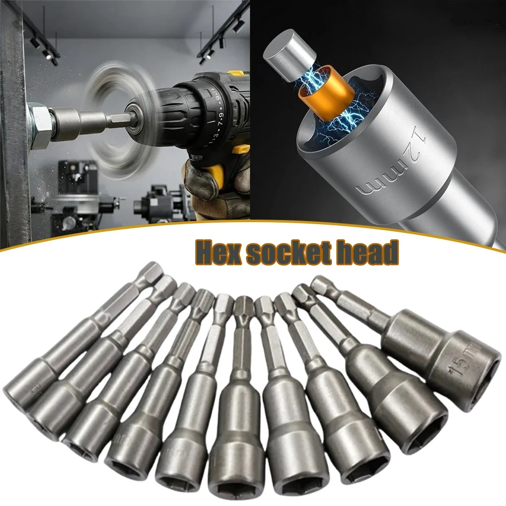 

Strong Magnetic Socket Set Air Batch Socket with Strong Magnetic Hex Head Socket 65mm Length Durable Box Packed Magnetic Nut