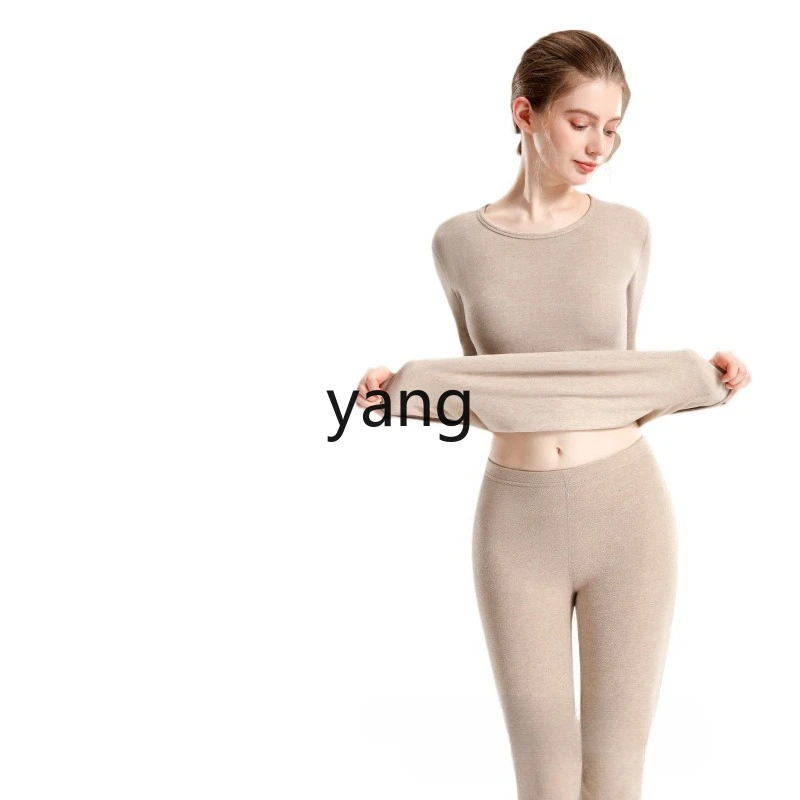 

LMM winter cashmere thermal underwear women's suit piled and thickened winter German velvet 37 degrees constant temperature