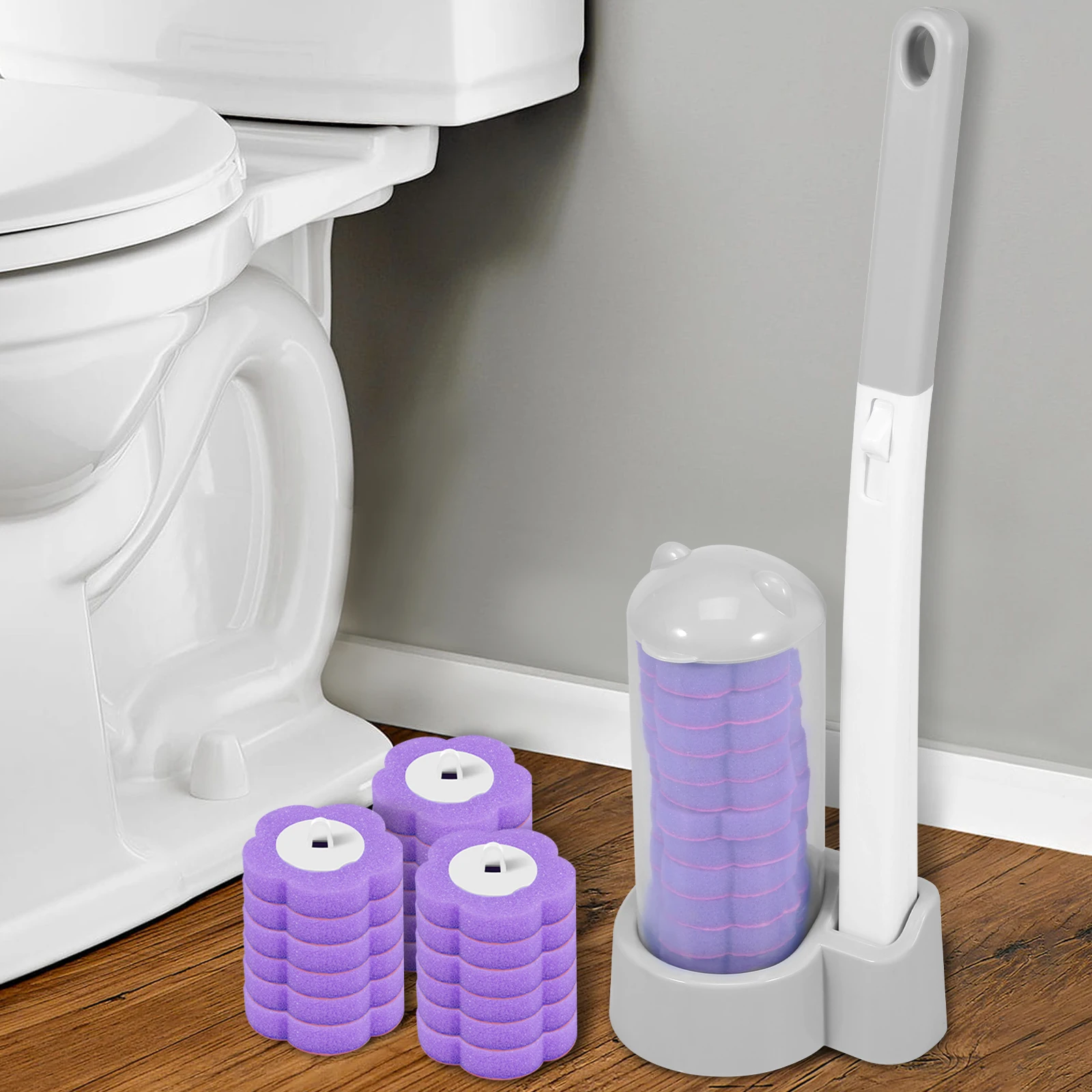 Toilet Brush Cleaning Kit with - đánh giá và giá Home Bathroom Cleaning Kit