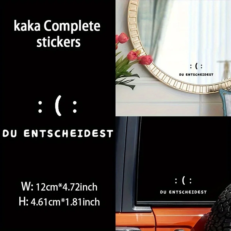 Vinyl Mirror Sticker That Lets You Choose, Fashionable, Promotes Self-Affirmation And Self-Love, Suitable for And Laptops