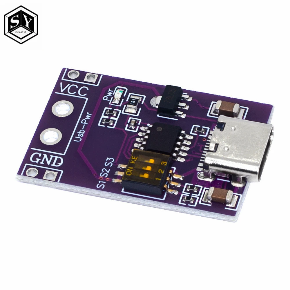 Type-C QC AFC PD2.0 PD3.0 To DC Spoof Scam Fast Charge Trigger Polling Detector USB-PD Notebook Power Supply Change Board Module