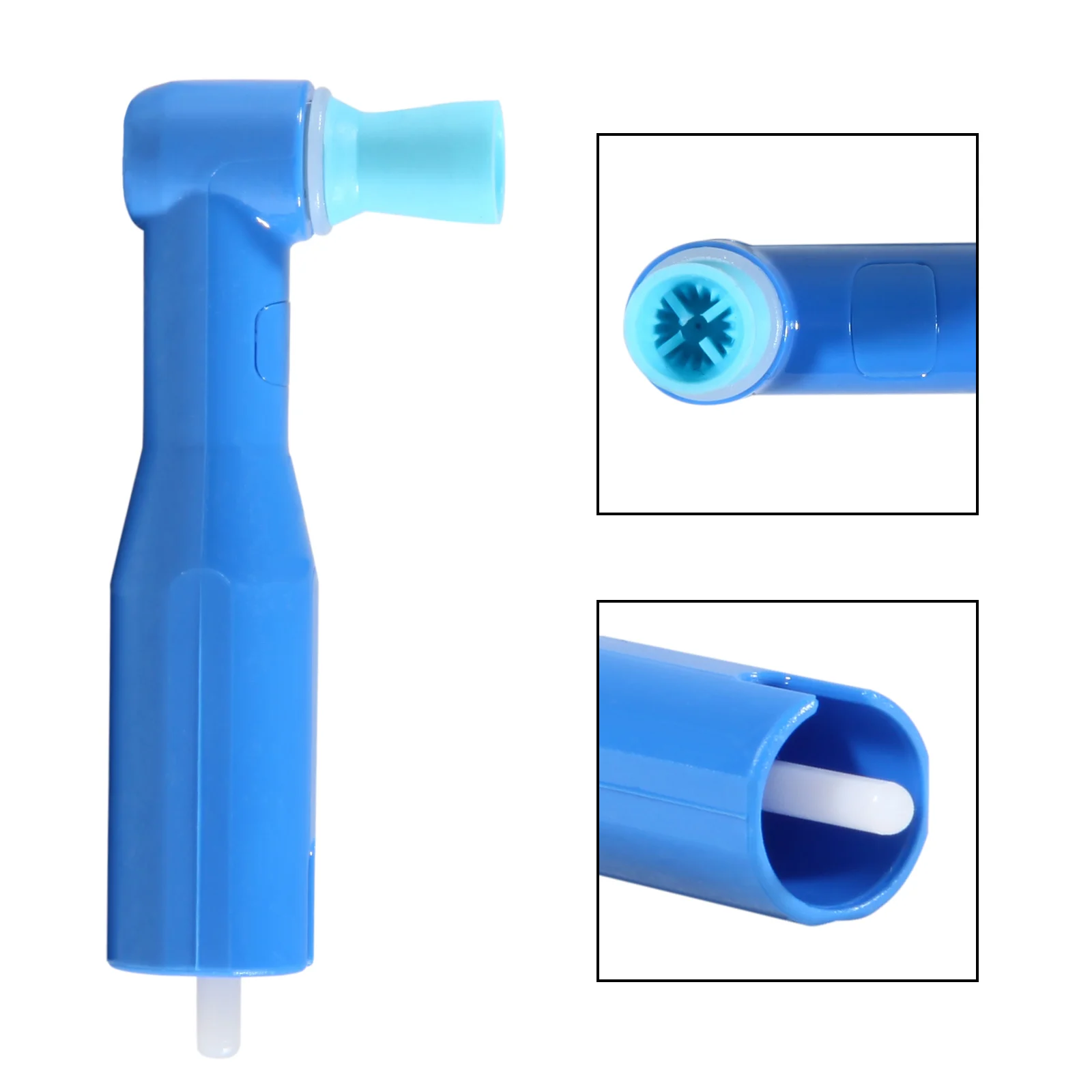 Hot Selling! Dentist Prophy Angles Right Angle 90 Degrees Blue Firm Cups Latex-Free - Boxed den tal Hygiene Tools 100Pcs