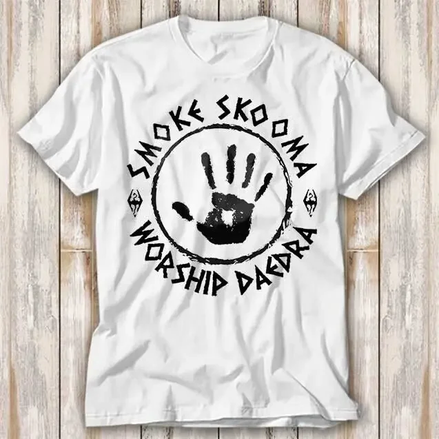 Smoke Skooma Worship Daedra Computer E Sports Gamer Online T Shirt Top 3958