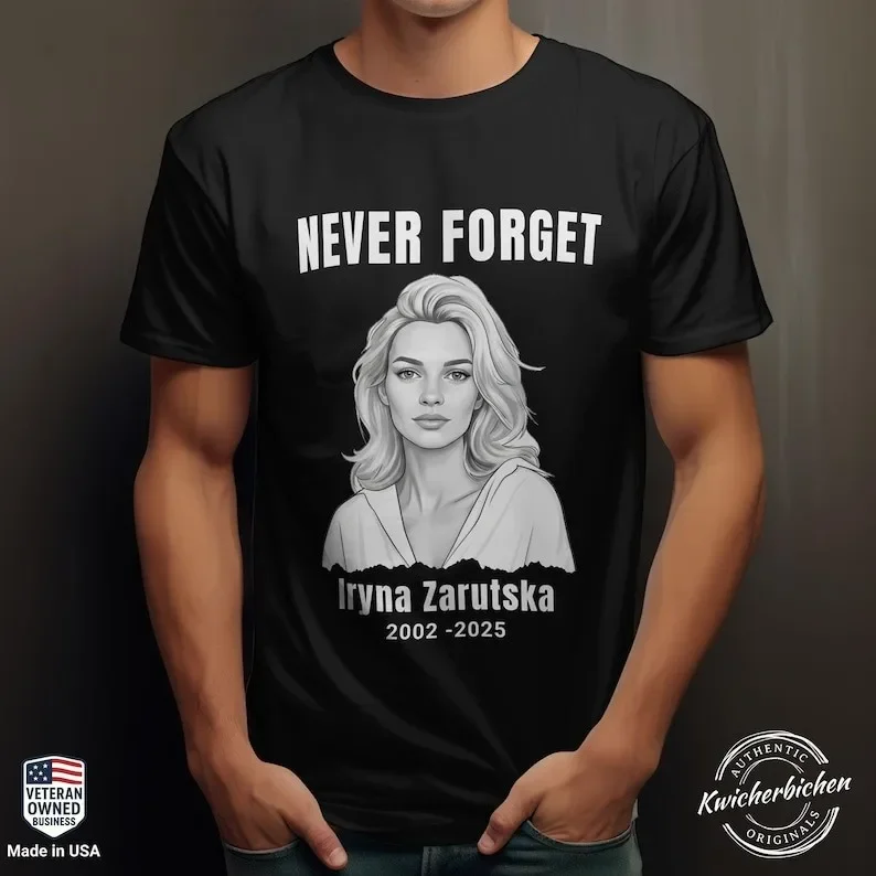 Iryna Zarutska Memorial Shirt, Ukrainian Refugee Memorial Human Rights Tee