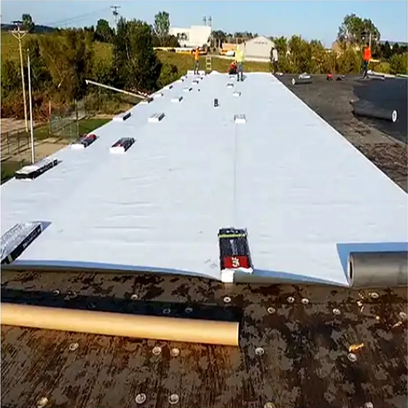 TPO Membrane Waterproofing Roofing Waterproof Weldable TPO Membrane Sheet Roll Roof-10x10cm Sample Link