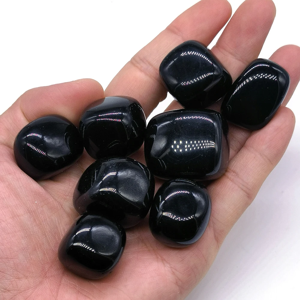 

Natural Tumbled Stones Black Obsidian Crystal Reiki Quartz Gems Bulk Ore Gravel Mineral Specimen Tank Aquarium Garden Home Decor